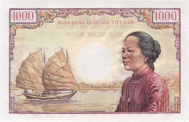 Tiền giấy của Việt Nam Cộng Hoà: Từ 1954 đến 1975, nước ta bị phân chia thành hai hai miền Nam - Bắc, mỗi miền lại có một loại tiền riêng nhưng vẫn gọi chung là “tiền đồng”. 