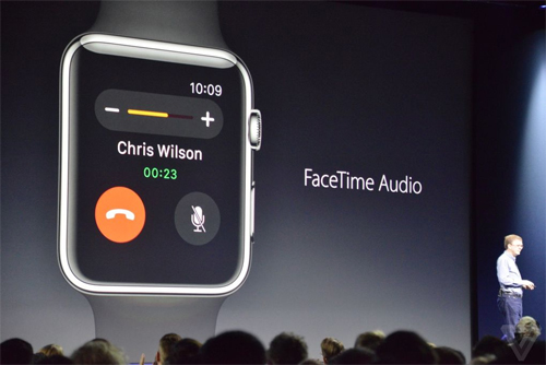 Gọi FaceTime Audio trực tiếp từ Apple Watch. 