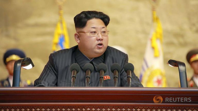 Nhà lãnh đạo Triều Tiên tại Hội nghị cựu chiến binh toàn quốc lần thứ 4. Ảnh: KCNA  