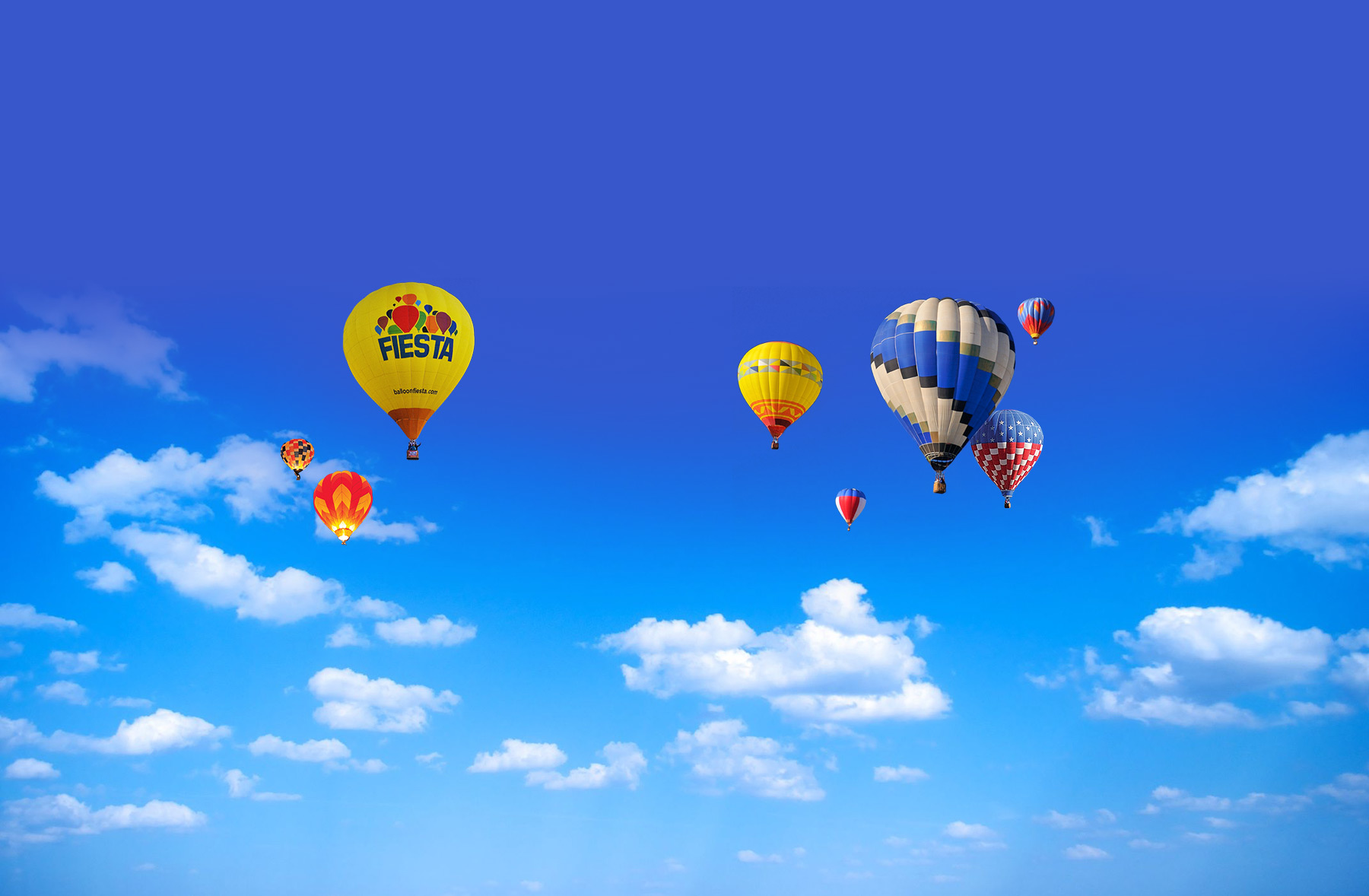 Ảnh nền của trang web về Lễ hội khí cầu Albuquerque 2015.​