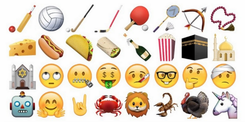 ột số biểu tượng Emoji mới.
