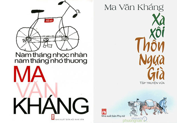 Một số cuốn sách mới của nhà văn Ma Văn Kháng.  Ảnh: MAI HOÀNG