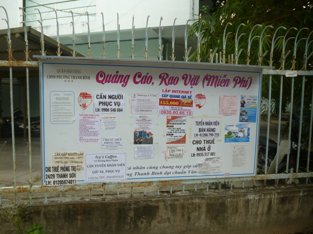 Bảng quảng cáo rao vặt miễn phí ở Hà Nội