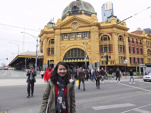 Chị Nguyễn Bảo Anh, du học sinh tại Australia, hiện đang theo học cao học chuyên ngành Giáo dục ở trường Đại học Deakin.