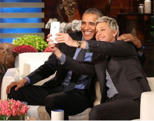 Tổng thống Barack Obama và Ellen.