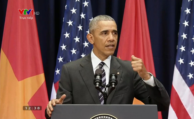Tổng thống Hoa Kỳ Barack Obama phát biểu tại Trung tâm Hội nghị Quốc gia