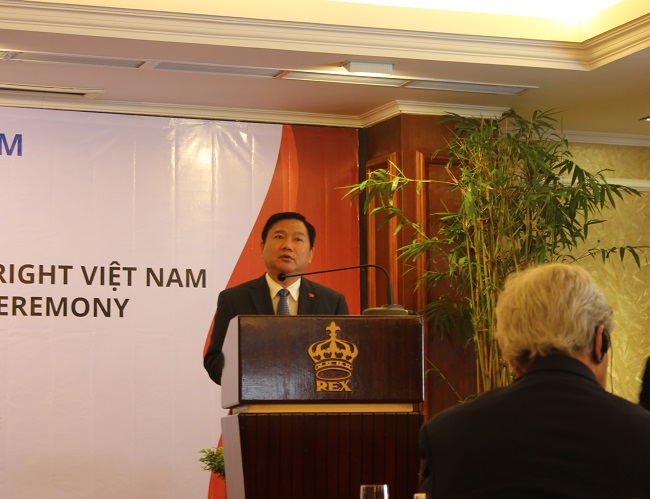 Bí thư Đinh La Thăng khẳng định TPHCM tạo điều kiện tốt nhất cho trường ĐH Fulbright Việt Nam.