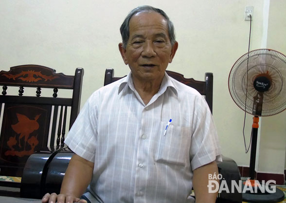 Ông Võ Hữu Huynh là Bí thư chi bộ khu dân cư 7, phường Thanh Bình, quận Hải Châu.