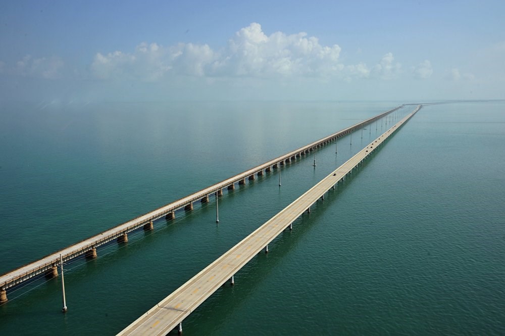 Cao tốc Overseas chạy qua Florida Keys, Mỹ. (Nguồn: Sputnik)