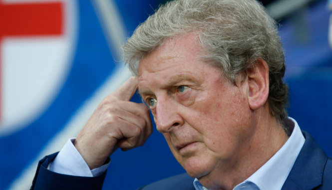 Vẻ mặt của HLV Roy Hodgson trong trận Anh thua Iceland 1-2 - Ảnh: REUTERS