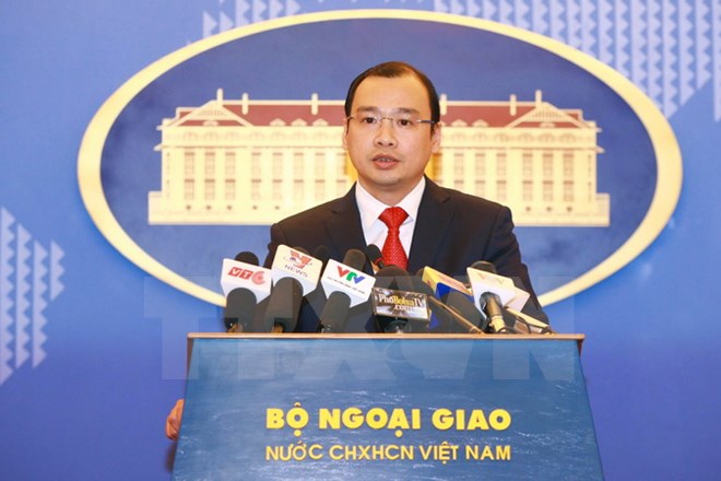 Ông Lê Hải Bình, Người phát ngôn Bộ Ngoại giao Việt Nam.(Ảnh: Doãn Tấn/TTXVN)