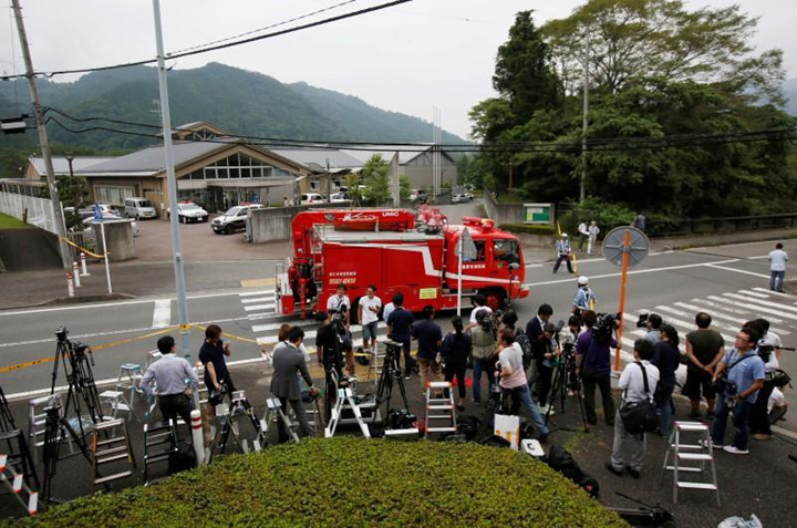 Được biết, kẻ tấn công là một nhân viên cũ tại trung tâm Tsukui Yamayuri. (ảnh: Reuters)