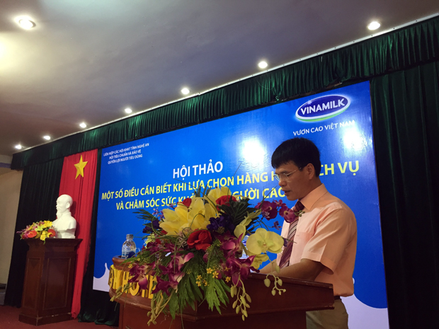 Ông Phạm Tuyên - Giám đốc Kinh doanh miền duyên hải phát biểu tại buổi lễ.
