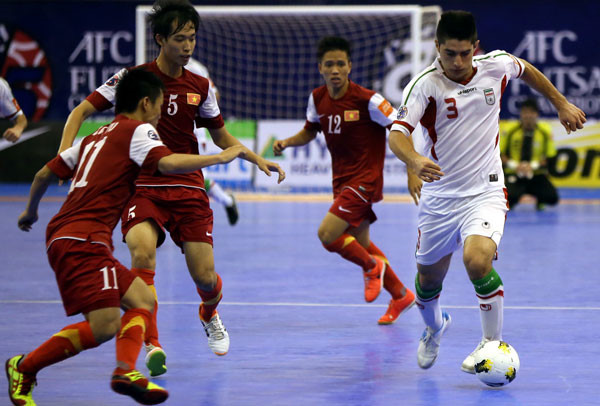 Đây là giải đấu mà ĐT Futsal Việt Nam cũng đã chơi khá tốt khi vào đến tứ kết. Ở vòng bảng, chúng ta đã đánh bại Kuwait 2-1. (Ảnh: AFC).  