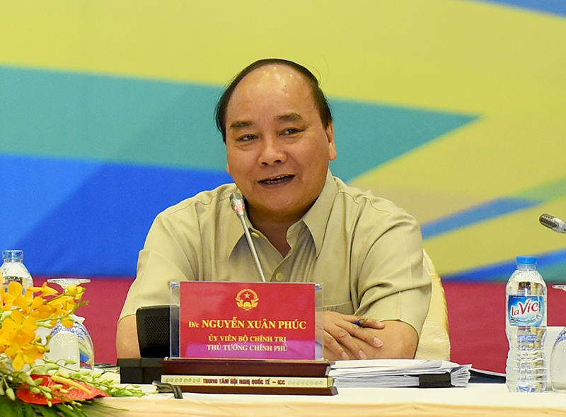 Thủ tướng Nguyễn Xuân Phúc phát biểu mở đầu Hội nghị. Ảnh: VGP/Quang Hiếu