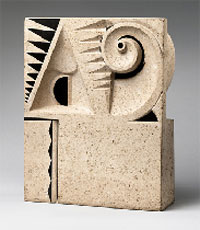 “Trừu tượng” Abstraction, 1924, tượng bằng đá vôi của John Storrs (1885-1956).