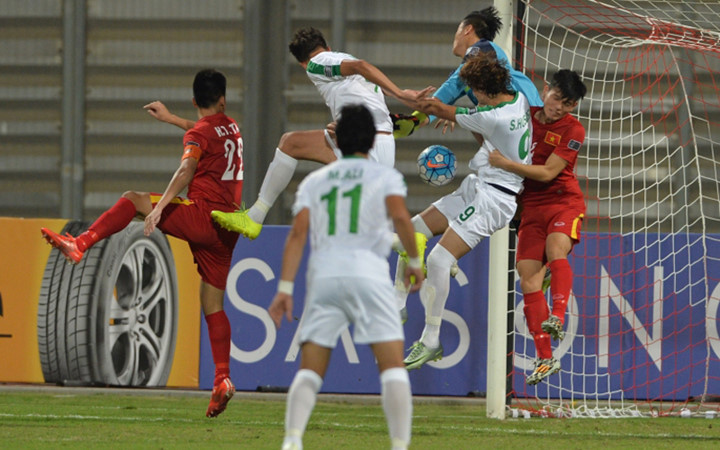 Kết thúc 90 phút thi đấu, U19 Việt Nam đã cầm hòa 0-0 U19 Iraq.