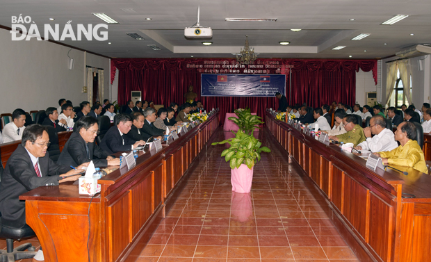 Đoàn lãnh đạo thành phố Đà Nẵng tại buổi hội đàm