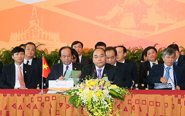 Thủ tướng Nguyễn Xuân Phúc chủ trì hội nghị cấp cao hợp tác Campuchia - Lào - Myanmar - Việt Nam lần thứ 8 (CLMV 8).  				                                      Ảnh: TTXVN
