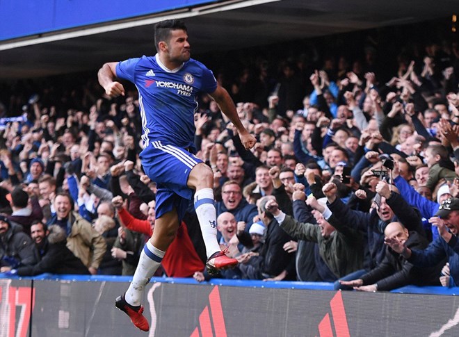 Costa lại sắm vai người hùng của Chelsea. (Nguồn: Daily Mail)