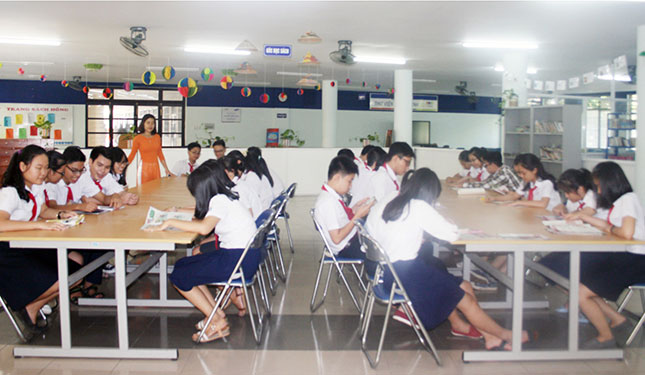 Thư viện Trường THCS Nguyễn Khuyến.