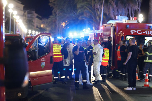 Vụ tấn công ở thành phố Nice đúng ngày Quốc khánh của Pháp làm ít nhất 86 người chết.					Ảnh: AFP