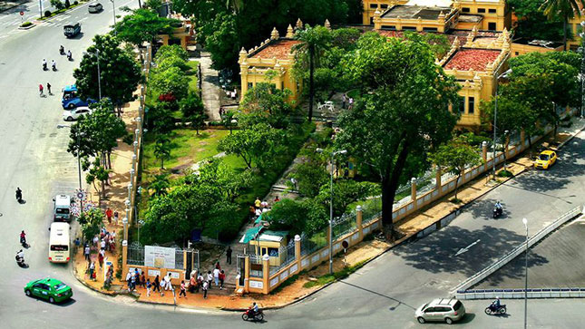 Khu vực Bảo tàng Điêu khắc Chăm - một trong những địa điểm quân và dân Đà Nẵng ngoan cường chiến đấu trong những ngày đầu cuộc kháng chiến 9 năm chống Pháp. Ảnh: Internet