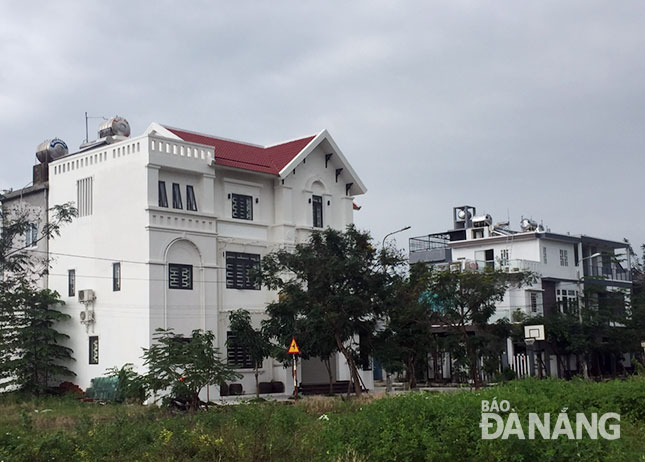 Một góc khu dân cư mới ở phường Hòa Minh.