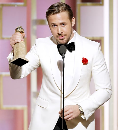 Ryan Gosling đã về đích trong cuộc đua song mã tại giải Quả Cầu Vàng