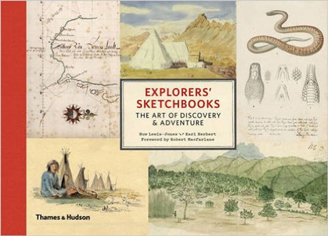 Bìa cuốn “Explorers’ sketchbooks-The art of Discovery and Adventure”.