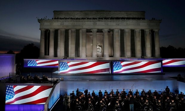 Dàn quân nhạc Mỹ trình diễn tại buổi hòa nhạc trước lễ nhậm chức của ông Trump
