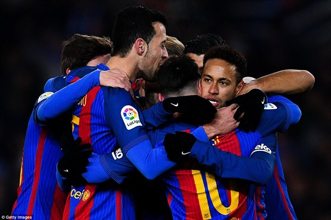 Neymar giúp Barcelona giành chiến thắng. (Nguồn: Getty Images)