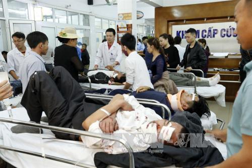 Ngày mùng 3 Tết, Bệnh viện Hữu nghị Việt Đức quá tải cấp cứu phẫu thuật các trường hợp tai nạn giao thông rất nặng từ các địa phương chuyển tuyến. Ảnh: Dương Ngọc – TTXVN