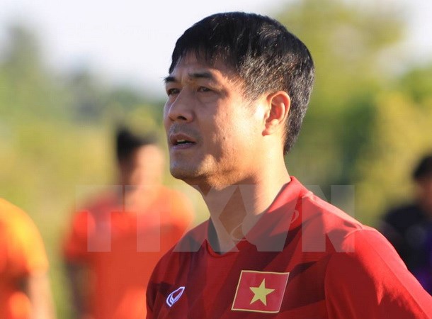 HLV U23 Việt Nam Nguyễn Hữu Thắng. (Ảnh: Minh Tiến/TTXVN)