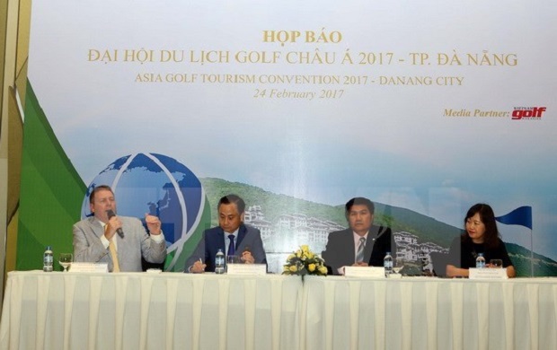 The press conference on the Asia Golf Tourism Convention 2017. (VNA) Da Nang (VNA) – The Asia Golf Tourism Con