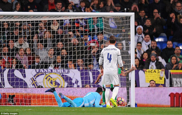 Sai lầm tai hại của Navas khiến Real Madrid bị dẫn trước ở phút 25