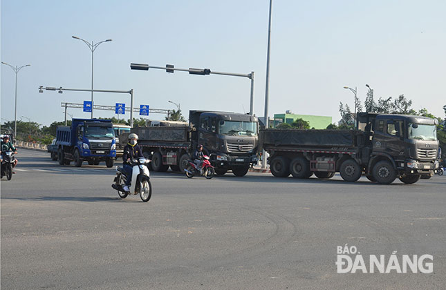 Tai nạn giao thông do xe tải, xe ben chiếm tỷ lệ cao trên địa bàn Đà Nẵng. Ảnh: THÀNH LÂN