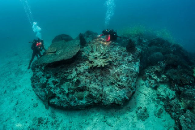 Một tác phẩm của Damien Hirst, thực hiện dưới đáy biển trong suốt 10 năm.
