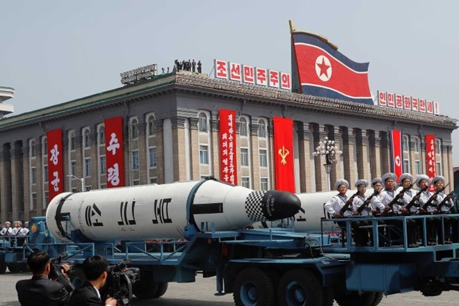 Tên lửa mới của Triều Tiên. (Nguồn: abc.net.au)
