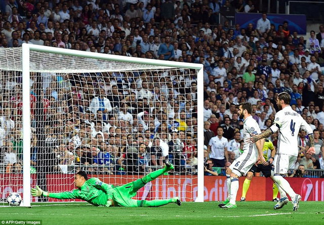 Tình huống Ramos phản lưới nhà giúp Bayern dẫn 2-1, đưa trận đấu phải bước vào hiệp phụ