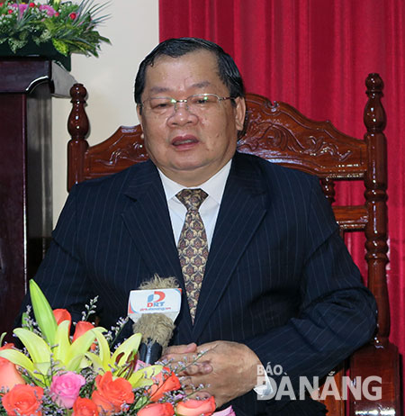 Tổng Lãnh sự Khamsene Phommaseng: “Trong tôi không bao giờ phai nhạt ký ức về bộ đội quân tình nguyện Việt Nam”. 			Ảnh: SƠN TRUNG