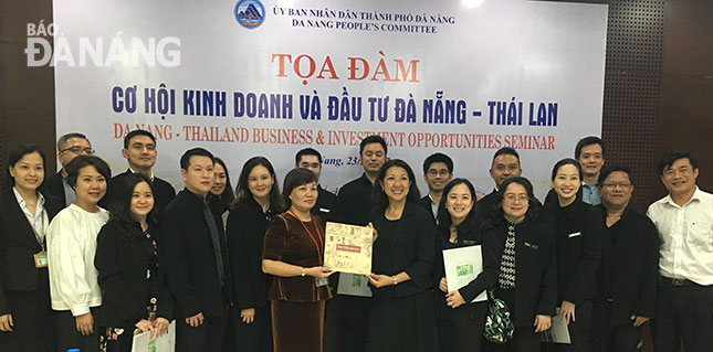 Đoàn doanh nghiệp Thái Lan tìm hiểu môi trường đầu tư ở Đà Nẵng. 