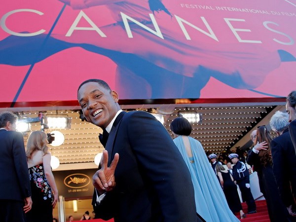 Nam diễn viên Will Smith, một giám khảo của Cannes 2017, tại buổi chiếu bộ phim mở màn Les Fantômes dIsmaël. (Nguồn: Reuters)
