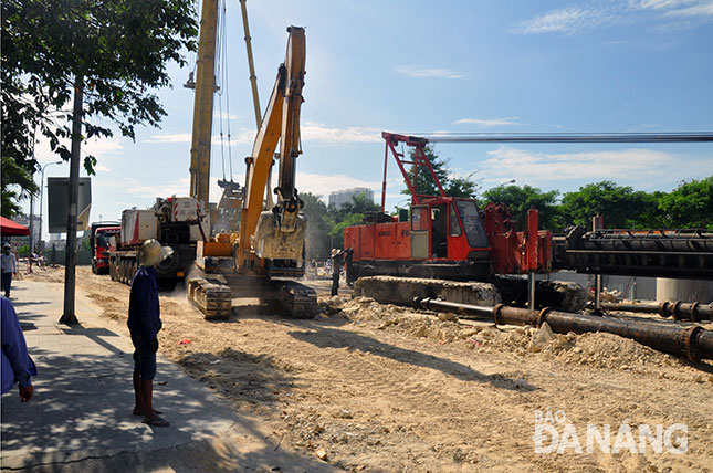 Construction of the road tunnel project at the intersection of Dien Bien Phu and Nguyen Tri Phuong