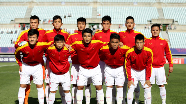 Các tuyển thủ U20 Việt Nam tự tin trước trận đấu