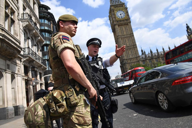 An ninh vẫn được thắt chặt tại Anh.                          Ảnh: AFP