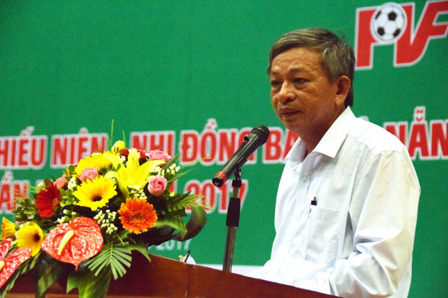 Phó Tổng Biên tập Báo Đà Nẵng Lê Quang Á, Trưởng Ban tổ chức giải phát biểu khai mạc