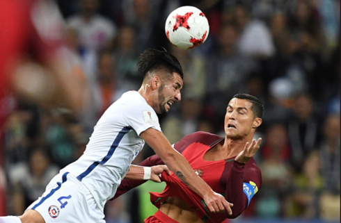 Ronaldo có ngày thi đấu đáng thất vọng khi anh không thể giúp Bồ Đào Nha đi tiếp tại Confederations Cup 2017. (Ảnh: Getty)