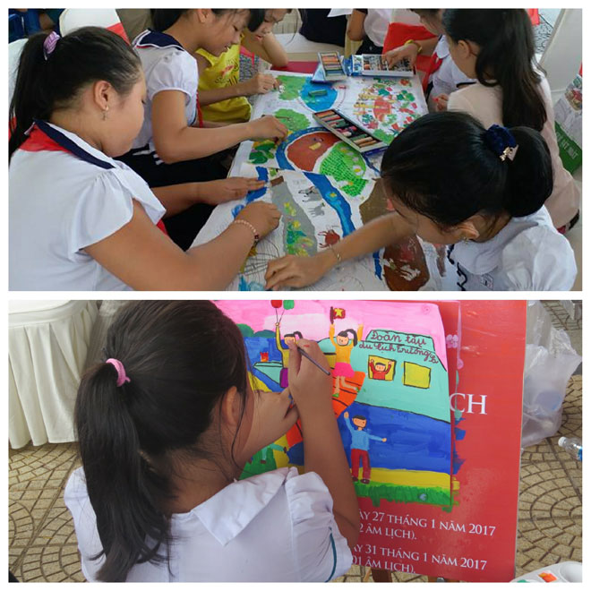 Thi vẽ tranh và tô màu tập thể về chủ đề biển đảo với sự tham gia của hơn 200 học sinh đến từ các trường tiểu học trên địa bàn quận. Cuộc thi tạo sân chơi lành mạnh cho các em và giúp các em tiếp cận không gian văn hóa đọc.