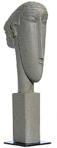 Tượng đá của Modigliani.                                